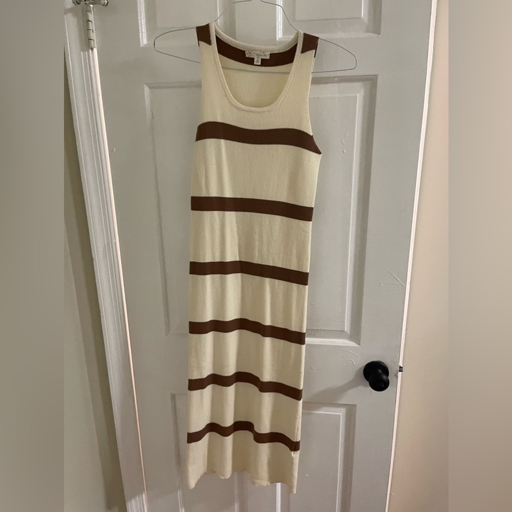 L’abeye Camel knit dress